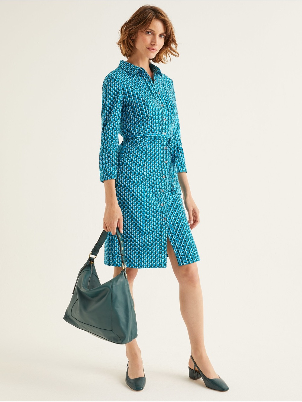 Boden Blue & Teal Women’s Dress- Size UK22L / US18L